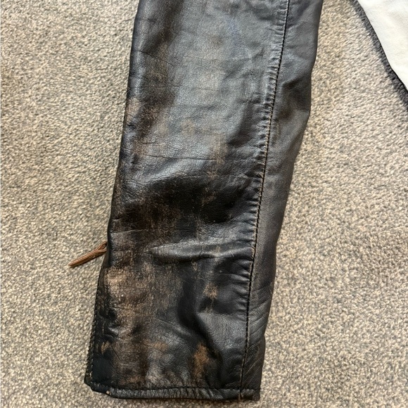 Harley-Davidson® Women's Leather Sleeve Denim Casual Moto Jacket size XL - Picture 6 of 11